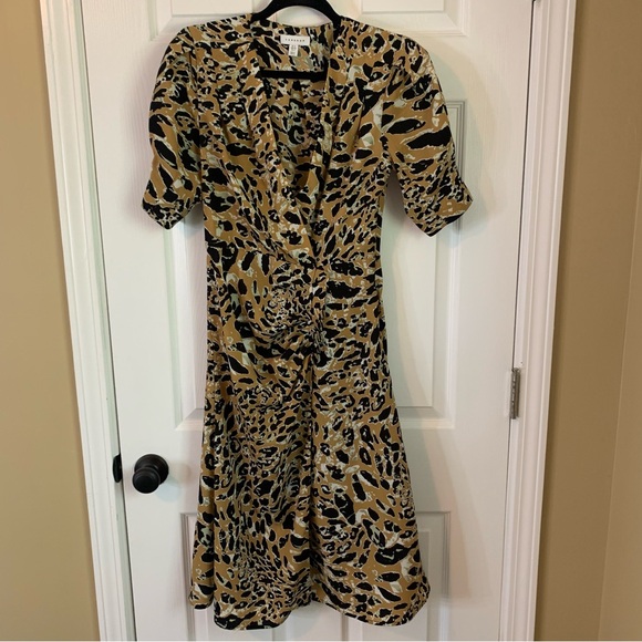 Topshop Leopard Print Wrap Dress, size 4 - Picture 11 of 11
